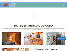 Tablet Screenshot of hoteldacanoa.com.br